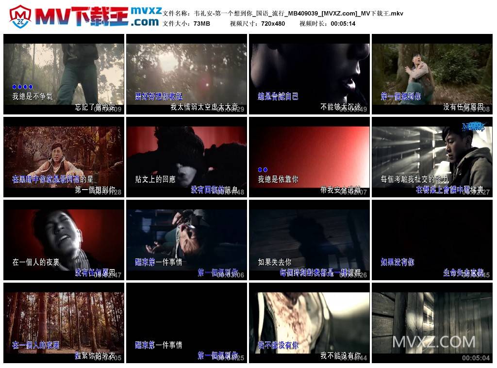 韦礼安-第一个想到你_国语_流行_MB409039